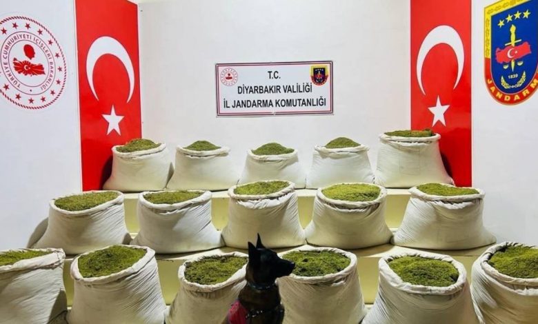 Diyarbakır'da piyasa değeri 38 milyon TL olan uyuşturucu ele geçirildi