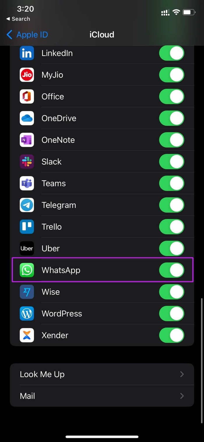 whatsapp'ı etkinleştir