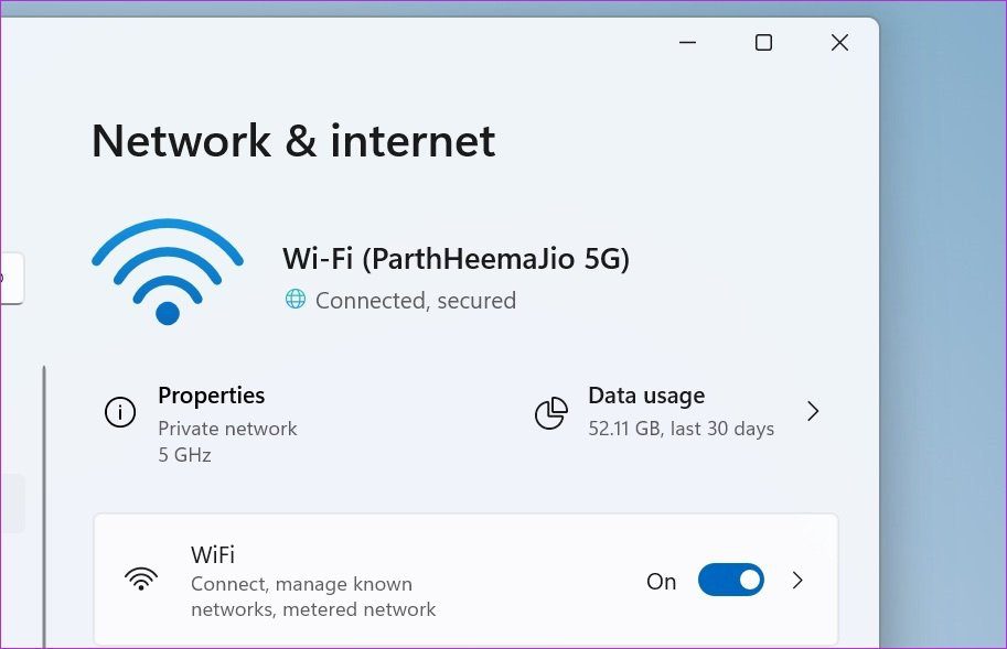 Wifi bağlı