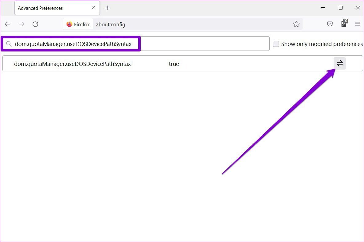Firefox'ta DOM Depolamayı Devre Dışı Bırak