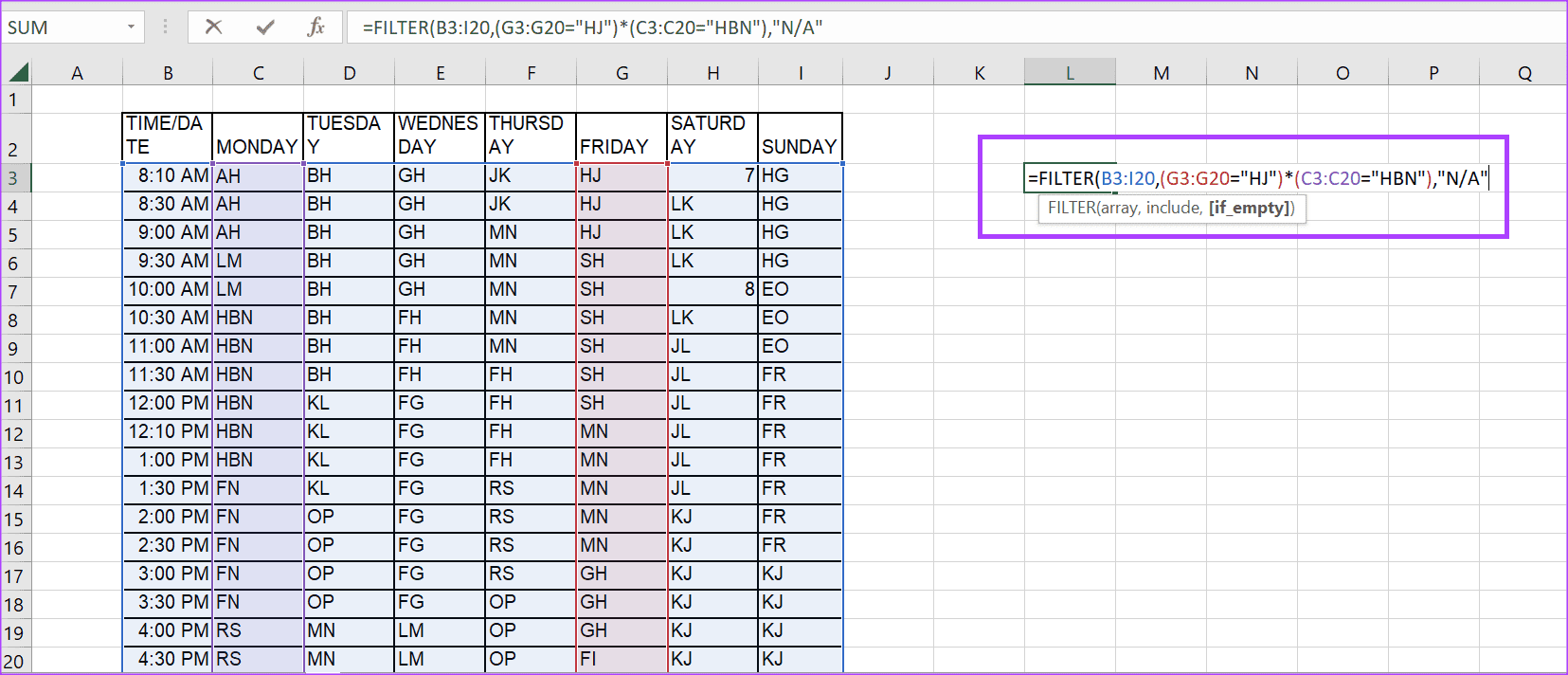 Unmet value for function