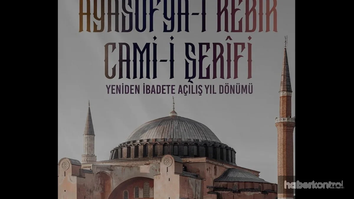 Burhanettin Duran Ayasofya Camiinin İbadete Açılışını Kutladı