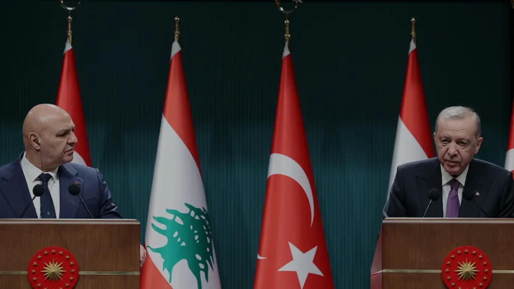 Cumhurbaşkanı Erdoğan ve Lübnan Cumhurbaşkanı Avn Ankara'da Görüştü