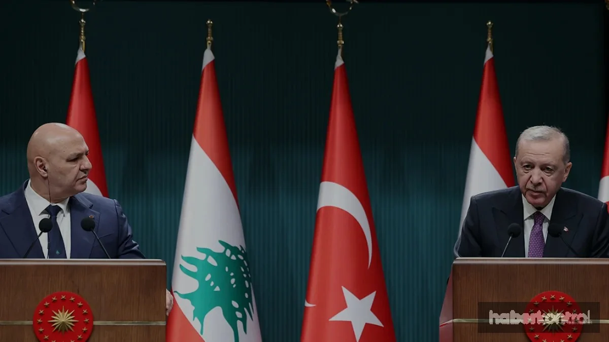Cumhurbaşkanı Erdoğan ve Lübnan Cumhurbaşkanı Avn Ankara'da Görüştü